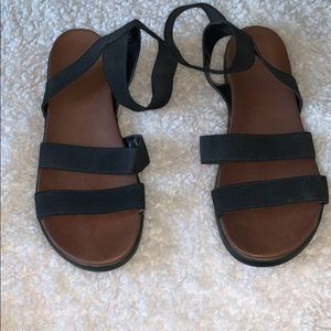 Women's Paisley Elastic Ankle Strap Sandals